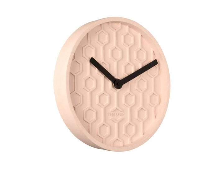 Wall Clock Honeycomb - Pink Additional 2