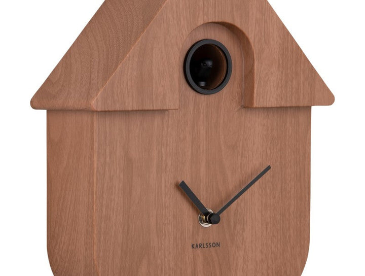 Wall Clock Modern Cuckoo - Dark wood Additional 4