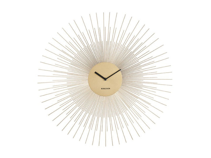 Wall Clock Peony Large - Gold Additional 3