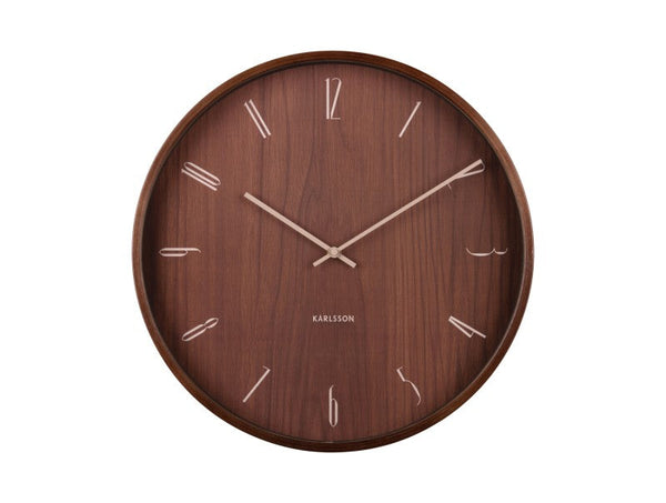 Wall Clock Suave - Dark wood
