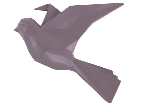 Wall Hanger Origami Bird Large - Dark purple