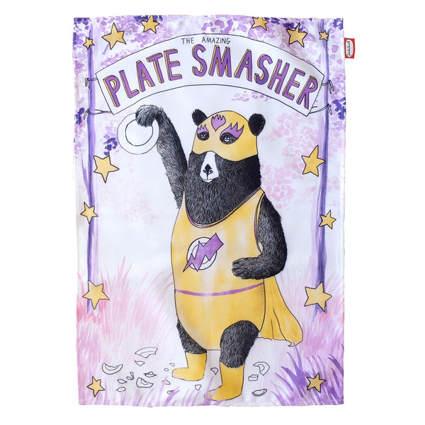Plate Smasher Tea Towel
