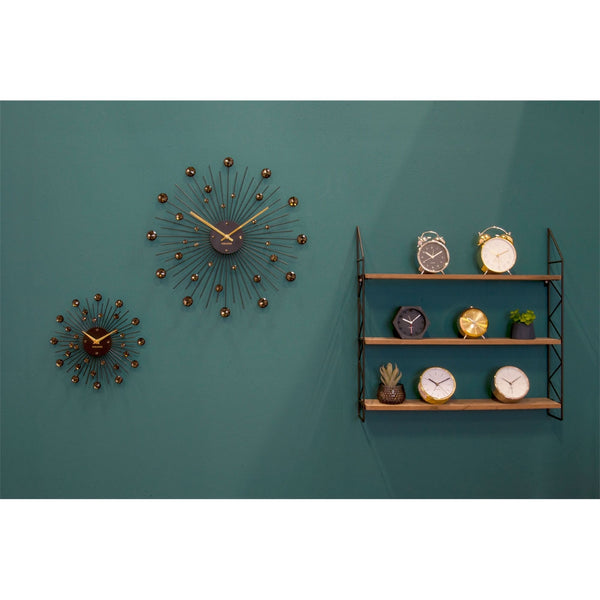 Karlsson Sunburst Large Wall Clock - Black [D]