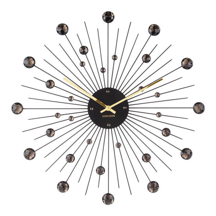 Karlsson Sunburst Large Wall Clock - Black