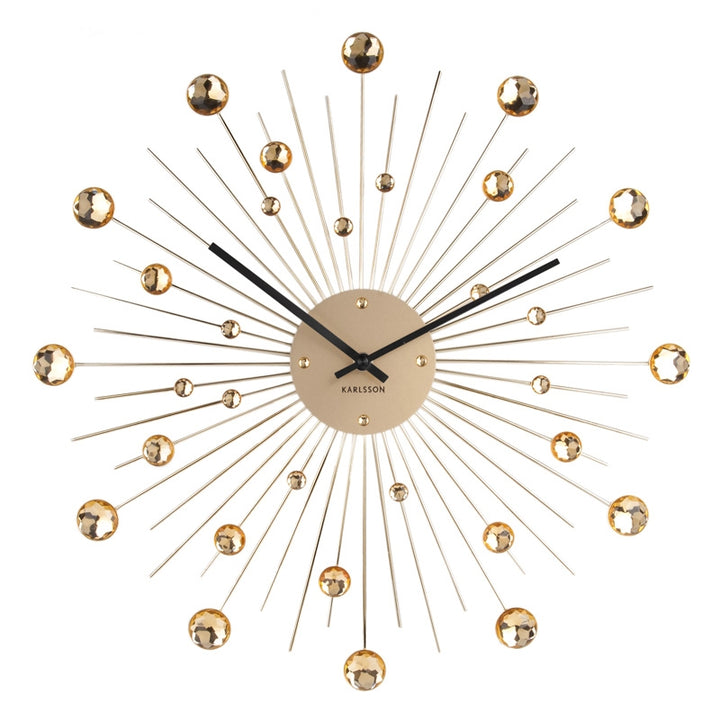 Karlsson Sunburst Large Wall Clock - Gold