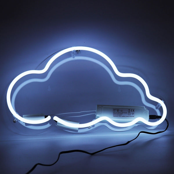 Neon Cloud Wall Light Sign - White